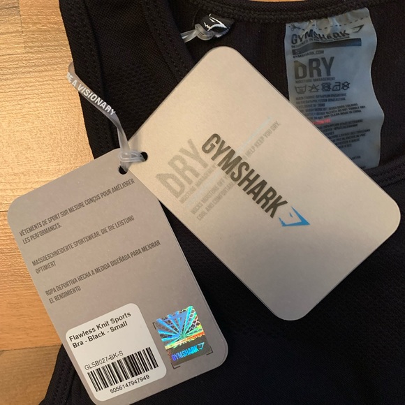 ✨Host Pick✨New Gymshark Flawless Knit Sports Bra - Black - Picture 7 of 8